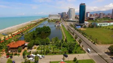 Batum Gürcistan Ardagani göl ile deniz alanında orta, yaz tatili