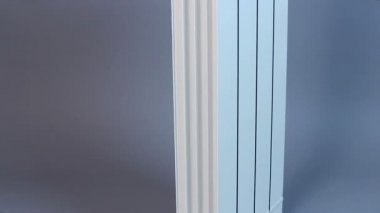 Bir ev sıcak su radyatör ısı tasarrufu sağlayan dikey Panoraması