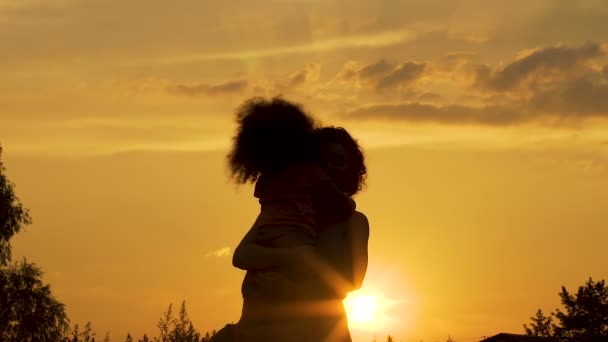 Loving mother hugging her long-awaited child, joy of motherhood, happiness — Stock Video