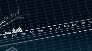 Demografik istatistik verileri, analitik grafik gösteren çizgi grafiği animasyonlu