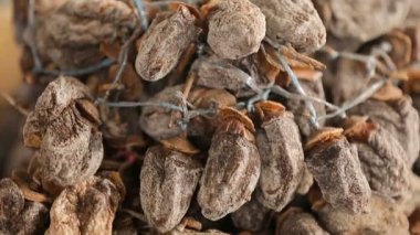 Georgia market, sağlıklı lezzetli tatlı, meyve tatlı satışa kurutulmuş Trabzon hurması