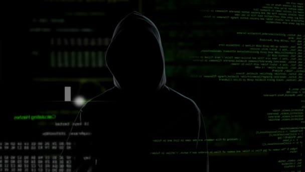 Conexión fallida, intento de hackeo fallido en el servidor, criminal se pone furioso — Vídeos de Stock