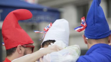 Marseille, Fransa - 15 Haziran 2016: Uefa Euro 2016. Avrupa Futbol Şampiyonası, sıra, Fransız futbol takımının gerçek hayranları