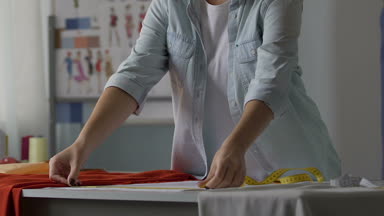 Dikiş elbise, genişlik ölçme kadın terzi Atölyesi, yaratıcılık çalışma