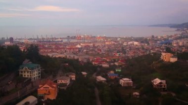 Binalar ve Batum, Gürcistan, mimari cityscape bağlantı noktası havadan görünümü