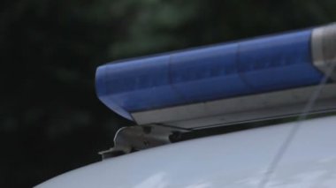 -Ambulans ışıklar yanıp sönen ile görev belirtilen yer, tıbbi destek geldi
