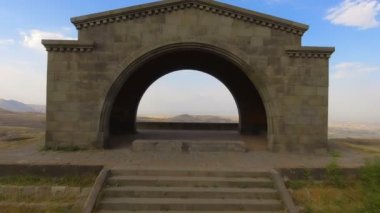 Ararat dağı Charents Arch, seyahat ilham gelen nefes kesen manzarası