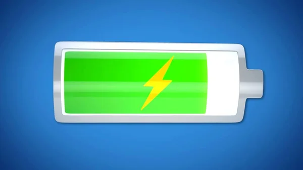 Nästan färdig batteriladdning, energiförsörjning, kort livslängd på elektronik — Stockfoto