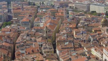 Güzel, panoramik bir görünümünü binalar, dolgu ve deniz, turizm Cityscape