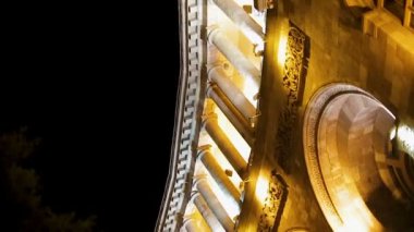 Geceleri, Cumhuriyet Meydanı, Yerevan etkileyici ışıklı hükümet