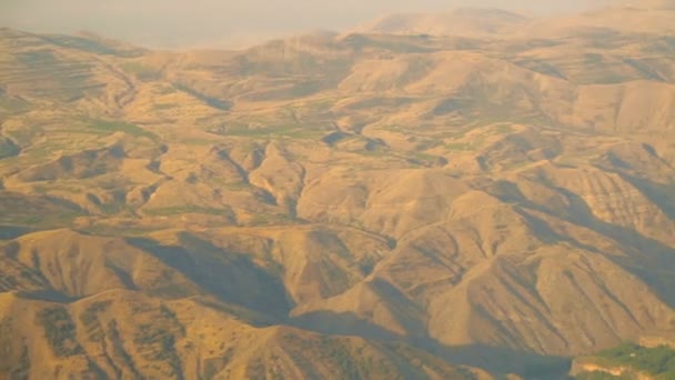 Panorama of Armenian range, Gegham mountains, hot air balloon rides, ecotourism — Stock Video