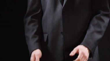 Genel resmi kelepçeli, şarj ile rüşvet, siyasi yolsuzluk, portre
