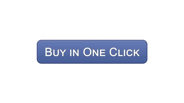 Buy in one click web interface button violet color, online banking, shopping — Stock Photo, Image
