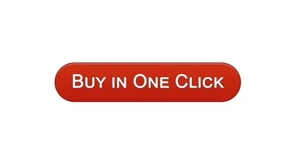Comprar en un solo clic botón interfaz web vino color rojo, banca en línea, compras —  Fotos de Stock