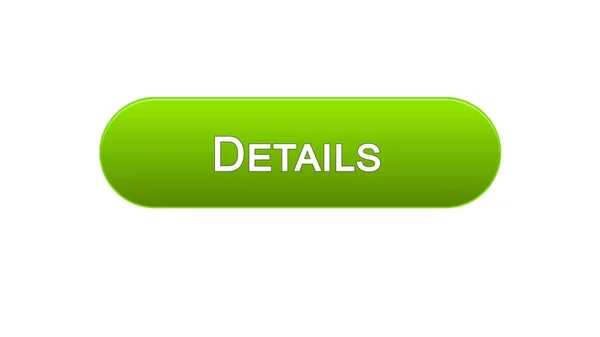 Details web interface button green color, additional information, analysis — Stock Photo, Image