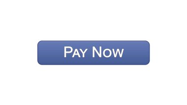 Şimdi web arabirimi düğme menekşe rengi, online bankacılık hizmet, ödeme alışveriş