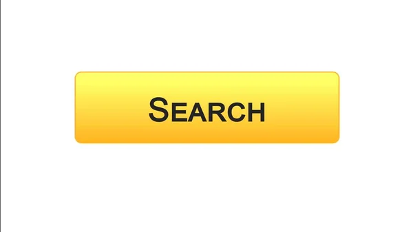 Zoeken web interface oranje knopkleur, internet monitoring, website ontwerp — Stockfoto