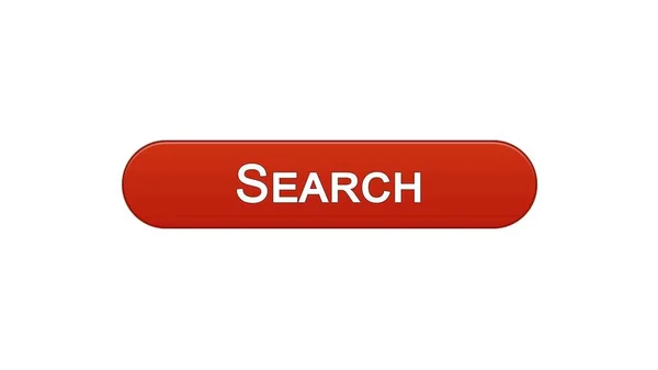 Przycisk wyszukiwania sieci web interfejs wino czerwony kolor, monitorowania, projekt strony internetowej — Zdjęcie stockowe