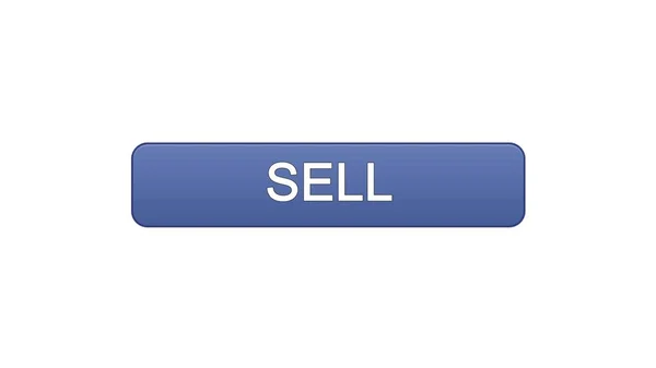 Vendre bouton d'interface web couleur violette, programme d'affaires, marketing financier — Photo