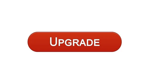 Upgrade Web-Interface-Taste weinrot, Softwareinstallation, Programm-Update — Stockfoto