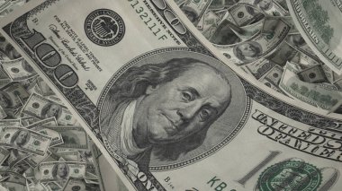 Bize Doları bill yakın çekim, Amerikan para çok arka plan, bankacılık ve Finans