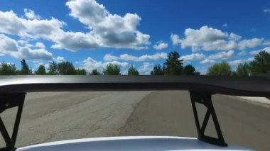 Tasarım Spoiler hareketli yarış otomobil, otomotiv aerodinamik aygıt, üzerinde değişiklik