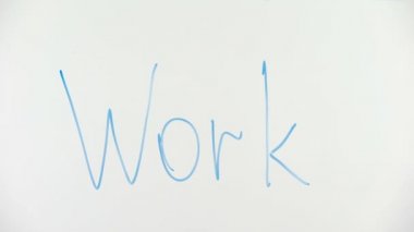 Cam, işsizlik sorunu, düşük maaş üzerinde yazılı iş kelime dışarı geçti