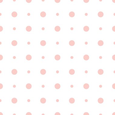 Sevgililer Günü için beyaz arka planda pembe benekli, pürüzsüz desen, düğün vesaire. Düz stil. Minimalist, basit.