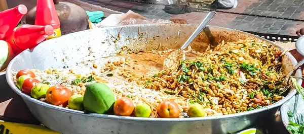 Indiából származó utcai ételek. — Stock Fotó