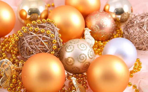 Рождественские Игрушки Яркие Красивые — стоковое фото