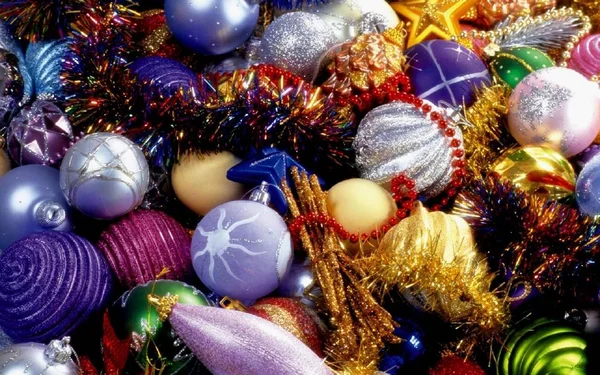 Vánoční Hračky Jasné Krásné — Stock fotografie