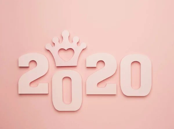 Creative Inspiration Concepts 2020 Text Number Crown Color Background Business — ストック写真