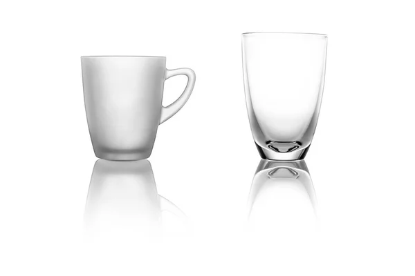 Different isolated glasses. — Stock Photo, Image