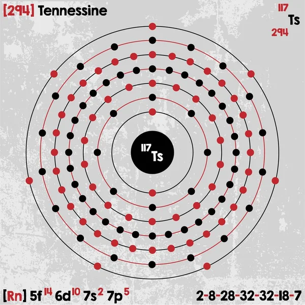 Елемент Tennessine — стоковий вектор