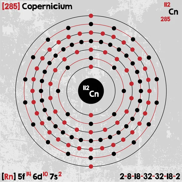 Elemento di Copernicium — Vettoriale Stock