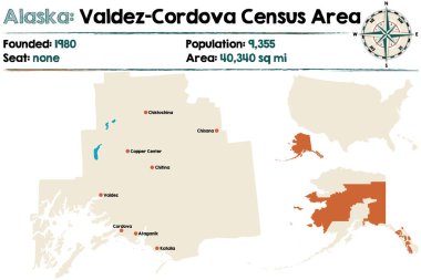 Alaska: Valdez-Cordova nüfus sayımı alanı göster