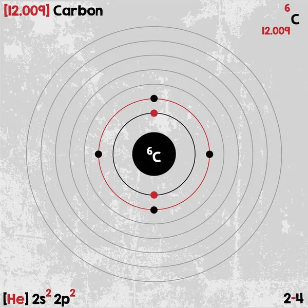 Element Kohlenstoff — Stockvektor
