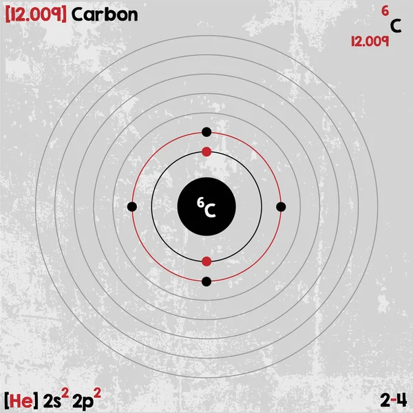 Element of Carbon — Stock Vector