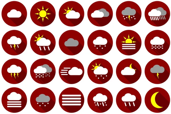 Icône météo ensemble — Image vectorielle