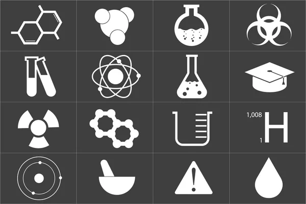 Chemical icon set — Stock Vector