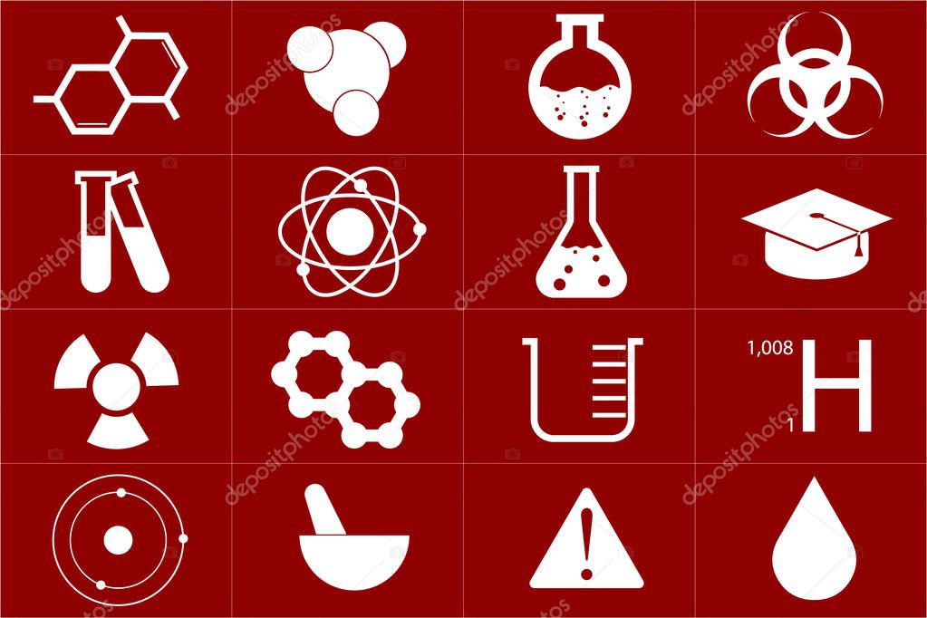 Chemical icon set