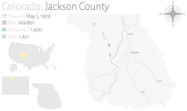 Jackson county colorado map