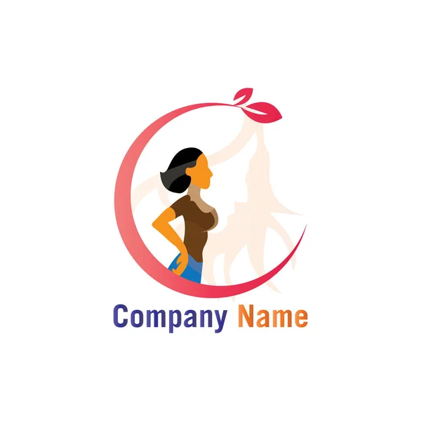 Beauty Care Logo Vector Design Template — Stok Vektör