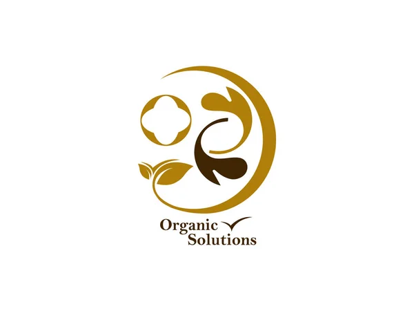 Organik yaprak logosu. Çevre yeşil yaprak logo vektörü. Doğa Logosu Yaprak Logosu Basit Ayrılma Vektörü