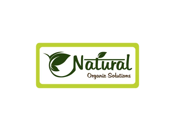 Ekologisk Lövlogotyp Eco Gröna Blad Logotyp Vektor Natur Logotyp Blad — Stock vektor