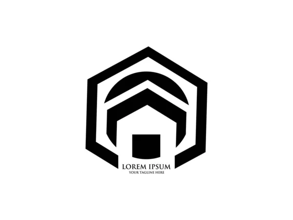 Bina, ev vektör simgeleri. Ev ya da ev inşaatı Mimari Mimarlık Binası