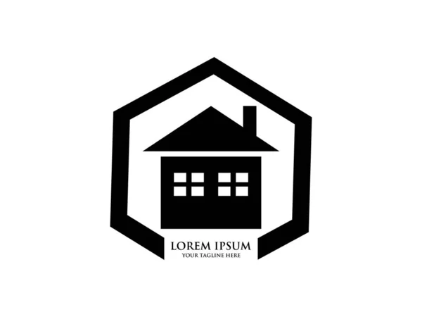 Bina, ev vektör simgeleri. Ev ya da ev inşaatı Mimari Mimarlık Binası