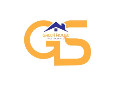 Sera İnşaat logosu G harfinin şablonu. Bina, ev vektör simgeleri. Ev ya da ev yapımı illüstrasyon mimari binası. Gayrimenkul ya da bina sembolü