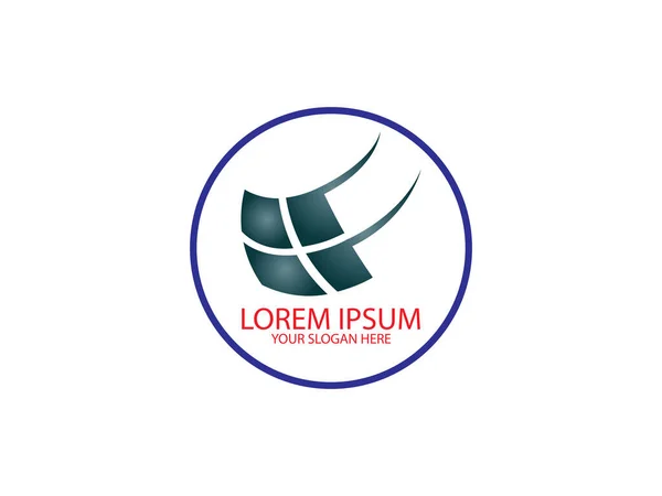 Soyut çember logo tasarım şablonu. Vektör soyut logo şablonu. yaratıcı logo tasarım vektörü.