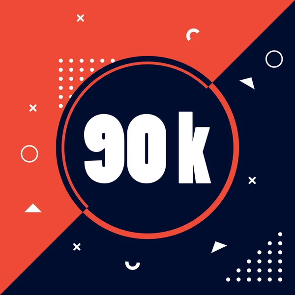 Memphis tarzında 90 k takip eden tasarım vektörü